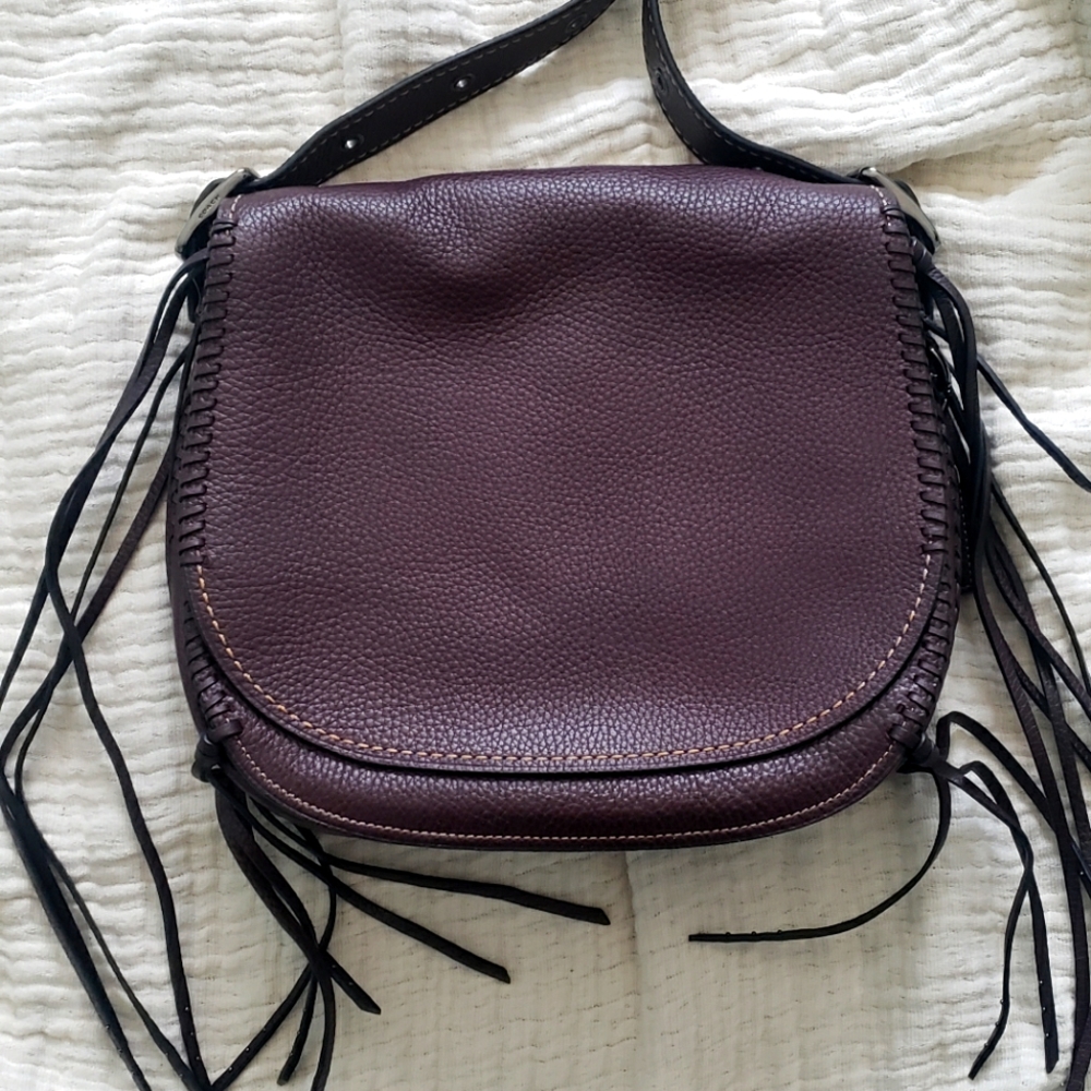 38219 Coach Whiplash Saddle Bag in Oxblood/Gunmetal 1941 Collection